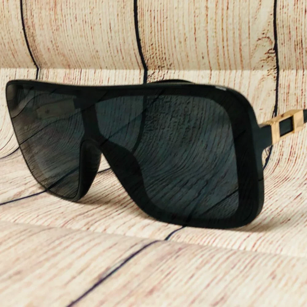 Women Men Sunglasses Fashion Retro Black Frame Square Gold Lentes Gafas‎ Mujeres